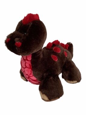 Ganz Cocoa Dinosaur Stuffed Animal Toy Webkinz Boys Girls Brown Pink No Code